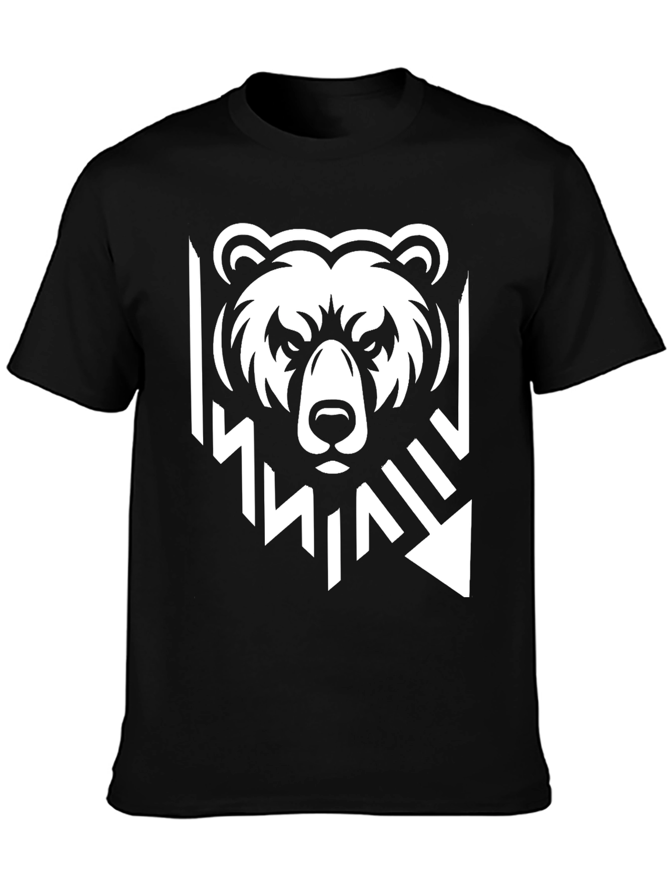 Bear Graphic Black T-Shirt - Modern Style