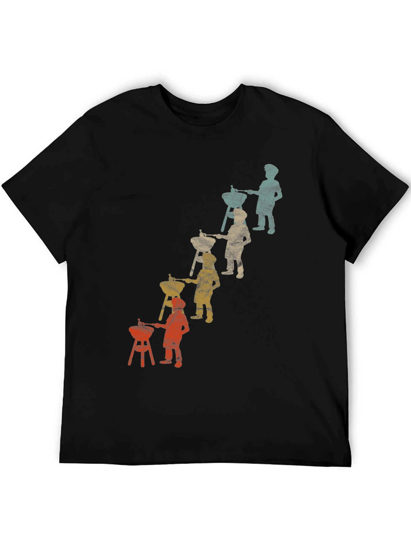 Retro BBQ Evolution T-Shirt