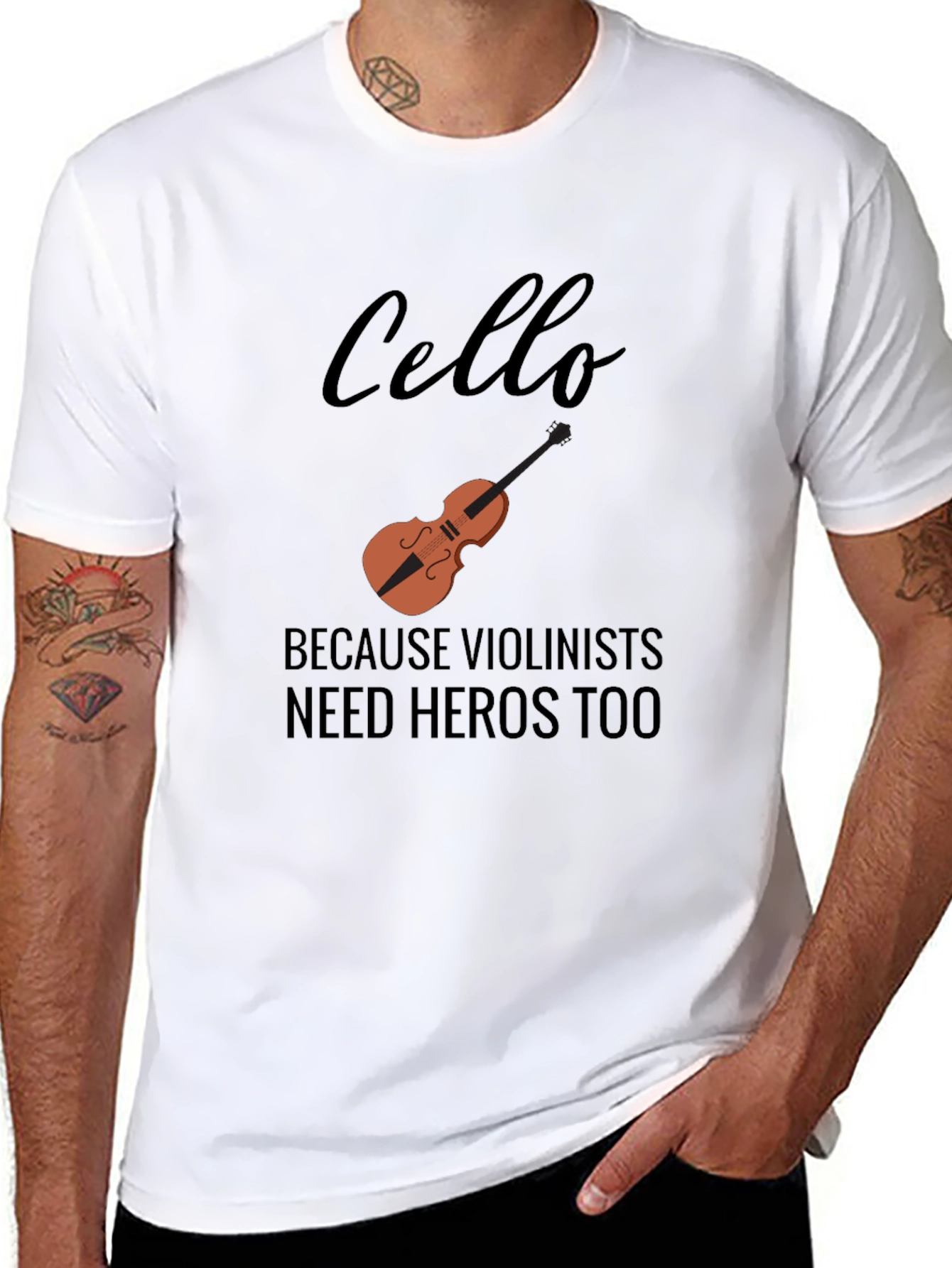 Cello Hero Tee - Music Lovers Gift