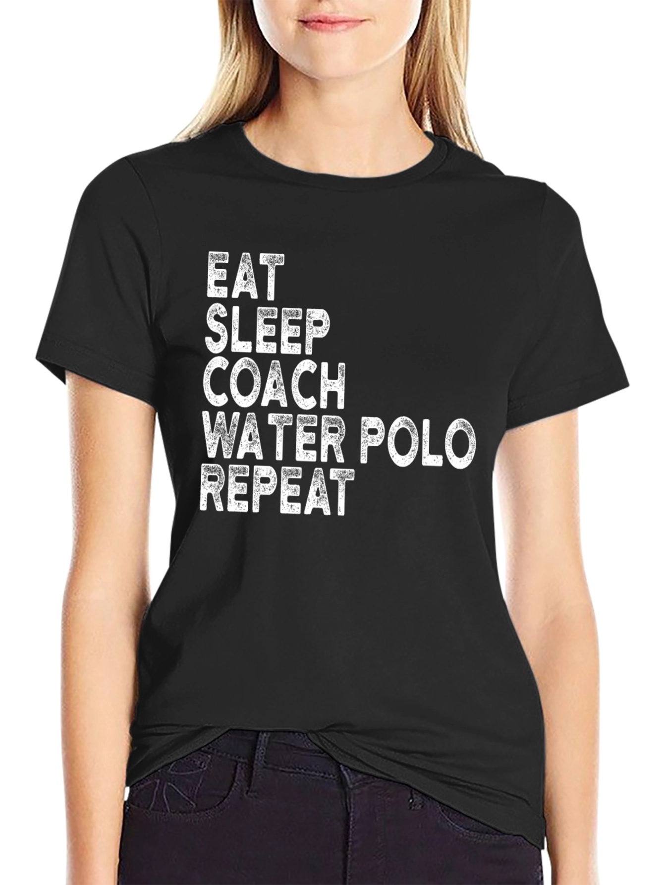 Eat Sleep Coach Water Polo Repeat T-Shirt