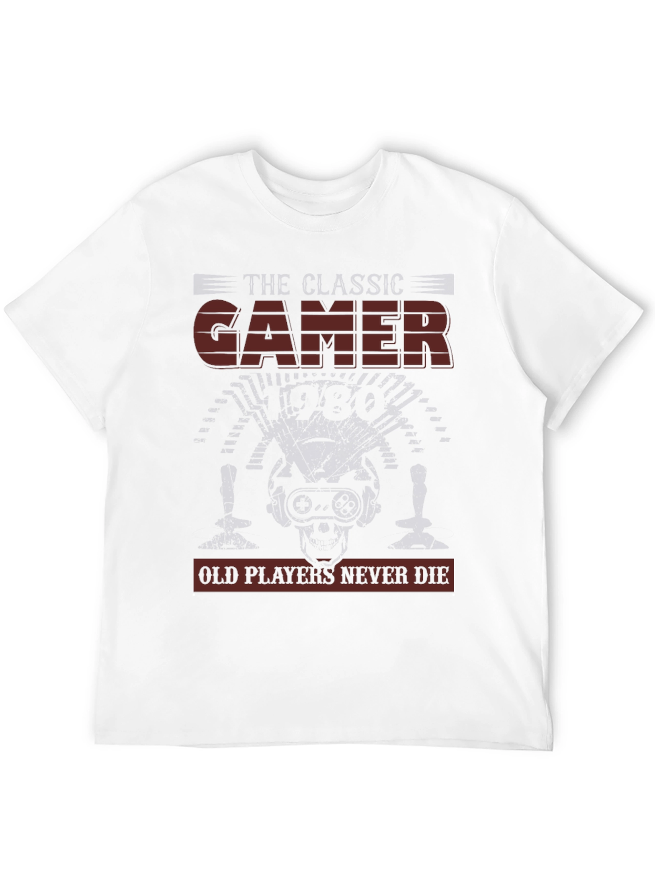 Classic Gamer Tee - Old Players Never Die T-Shirt