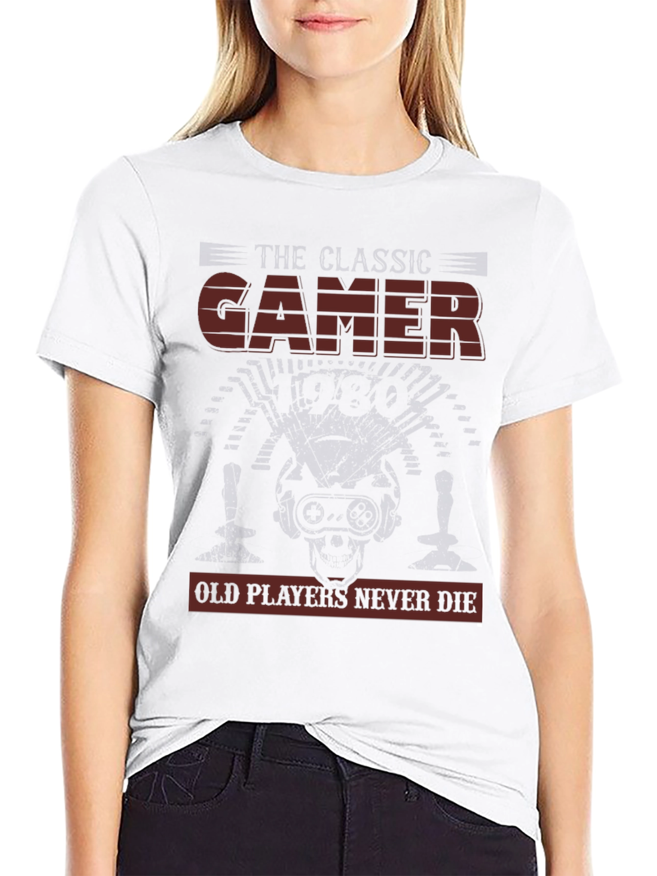 Classic Gamer Tee - Old Players Never Die T-Shirt