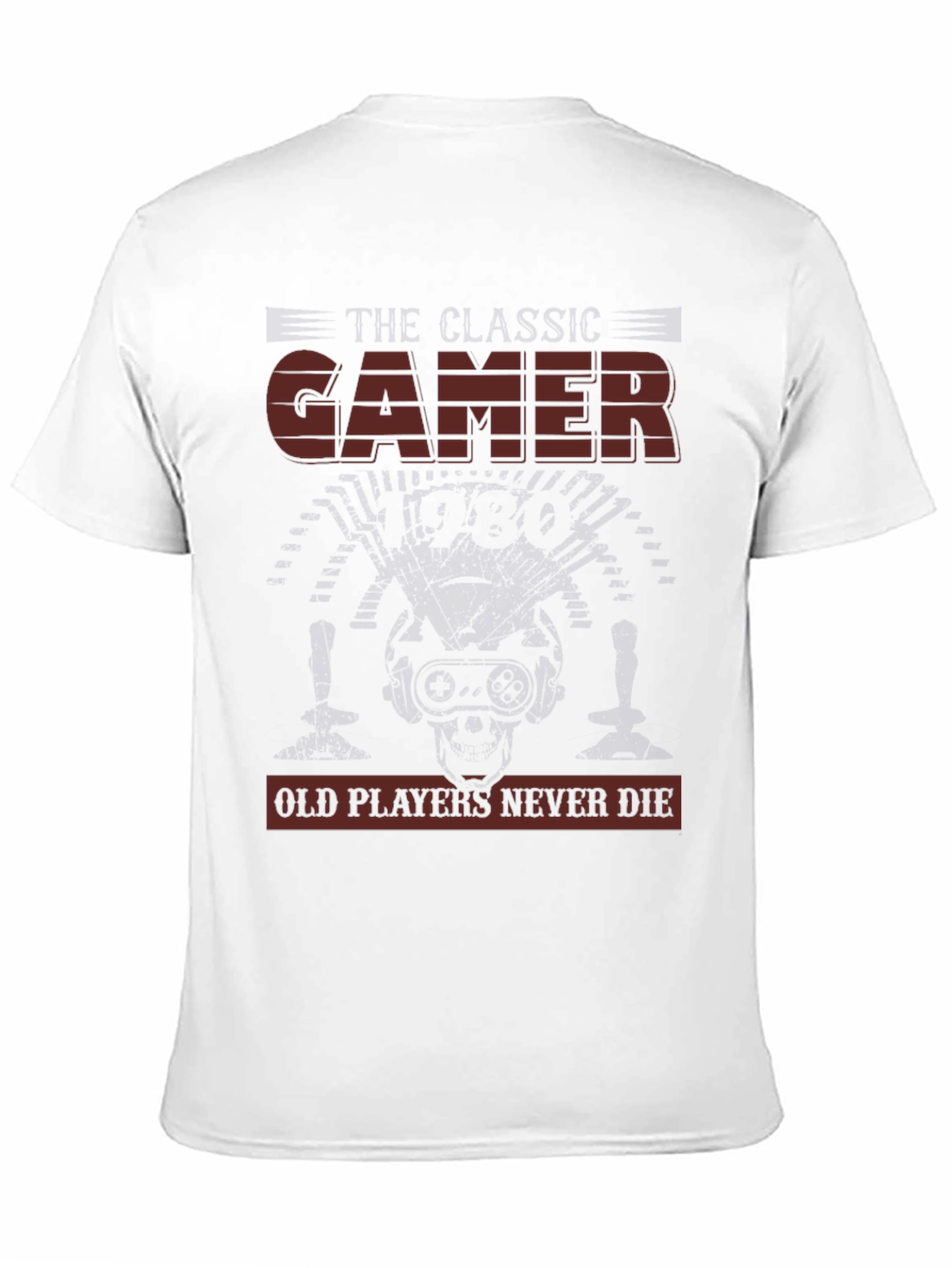 Classic Gamer Tee - Old Players Never Die T-Shirt