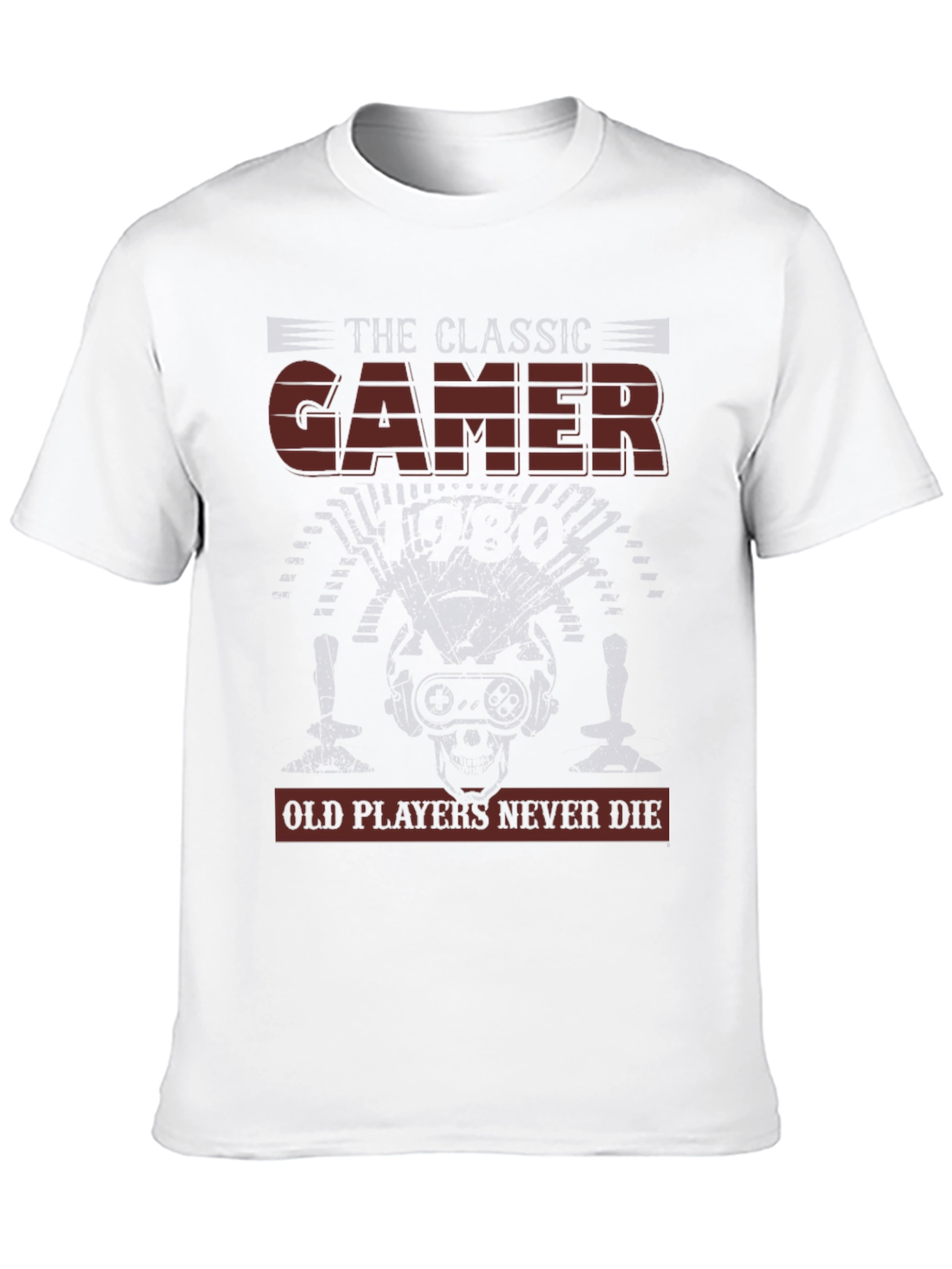 Classic Gamer Tee - Old Players Never Die T-Shirt