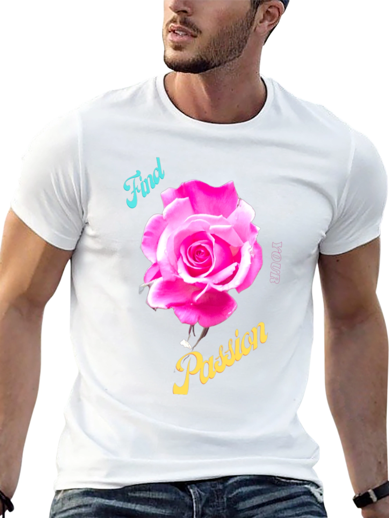 Find Your Passion Rose Graphic T-Shirt