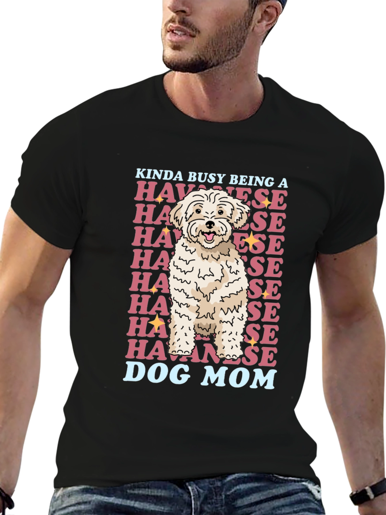 Havanese Dog Mom Graphic T-Shirt
