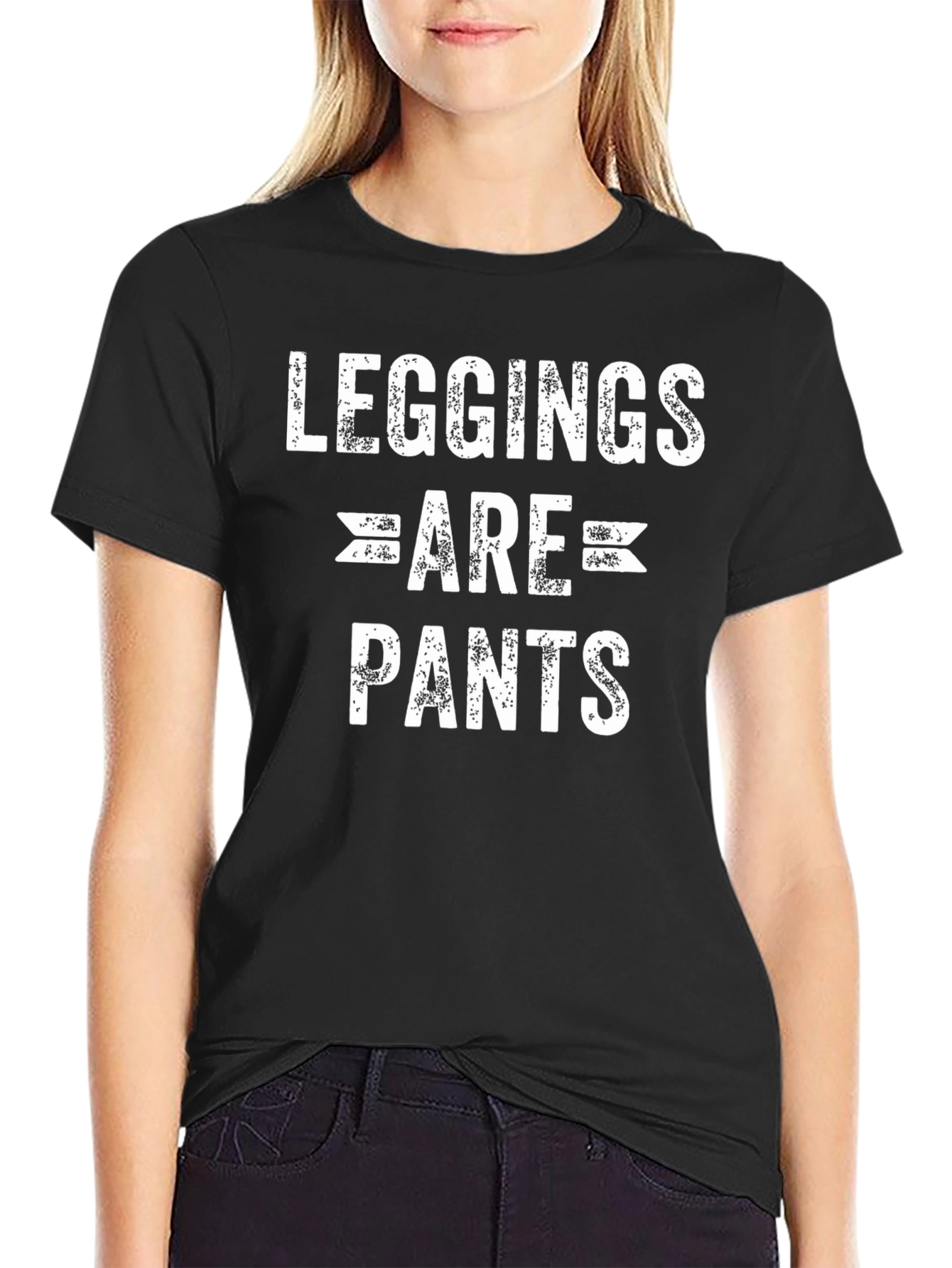 Leggings Are Pants Graphic T-Shirt - Funny Slogan Tee