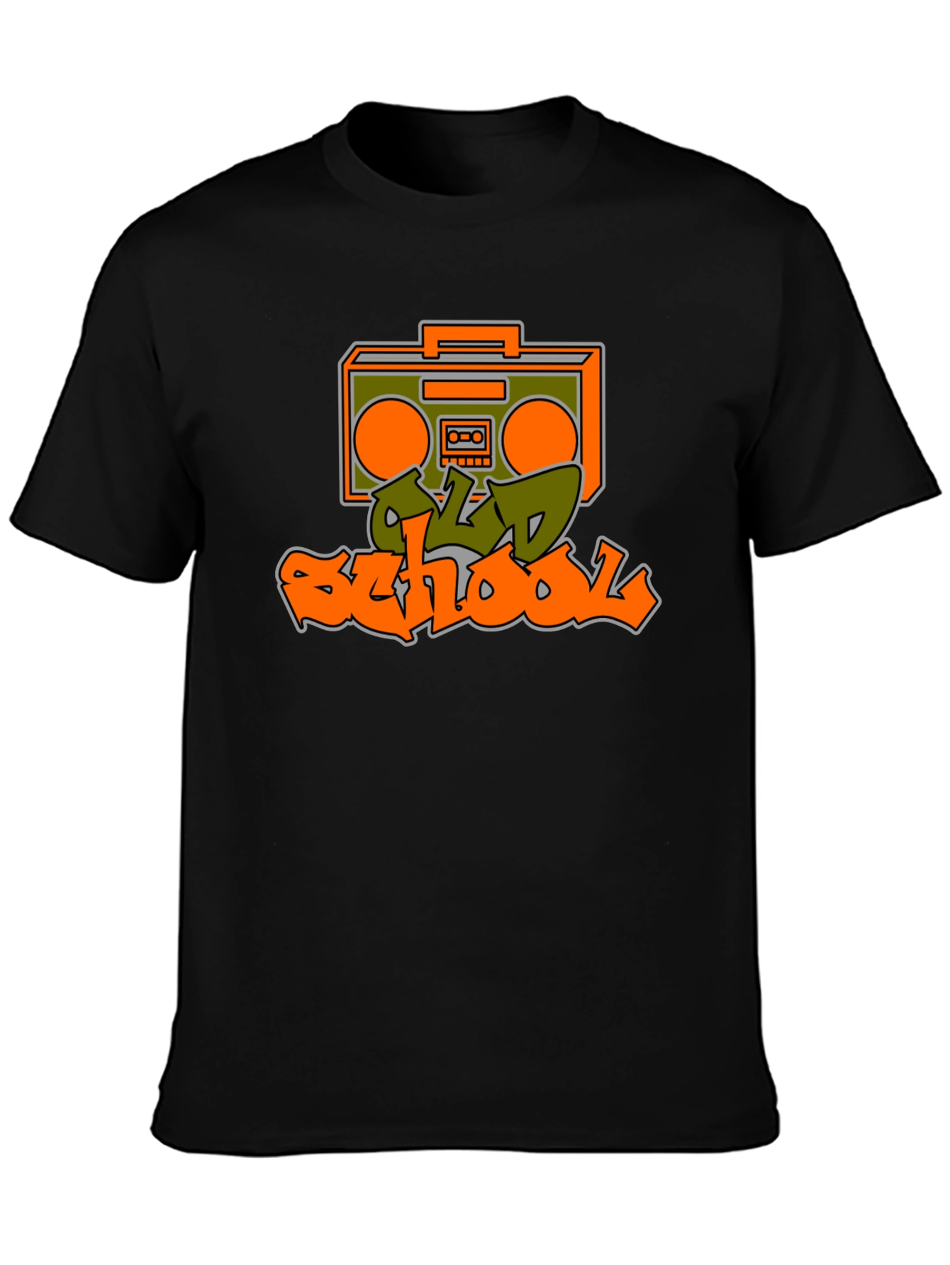 Old School Boombox Graphic Tee - Retro Style