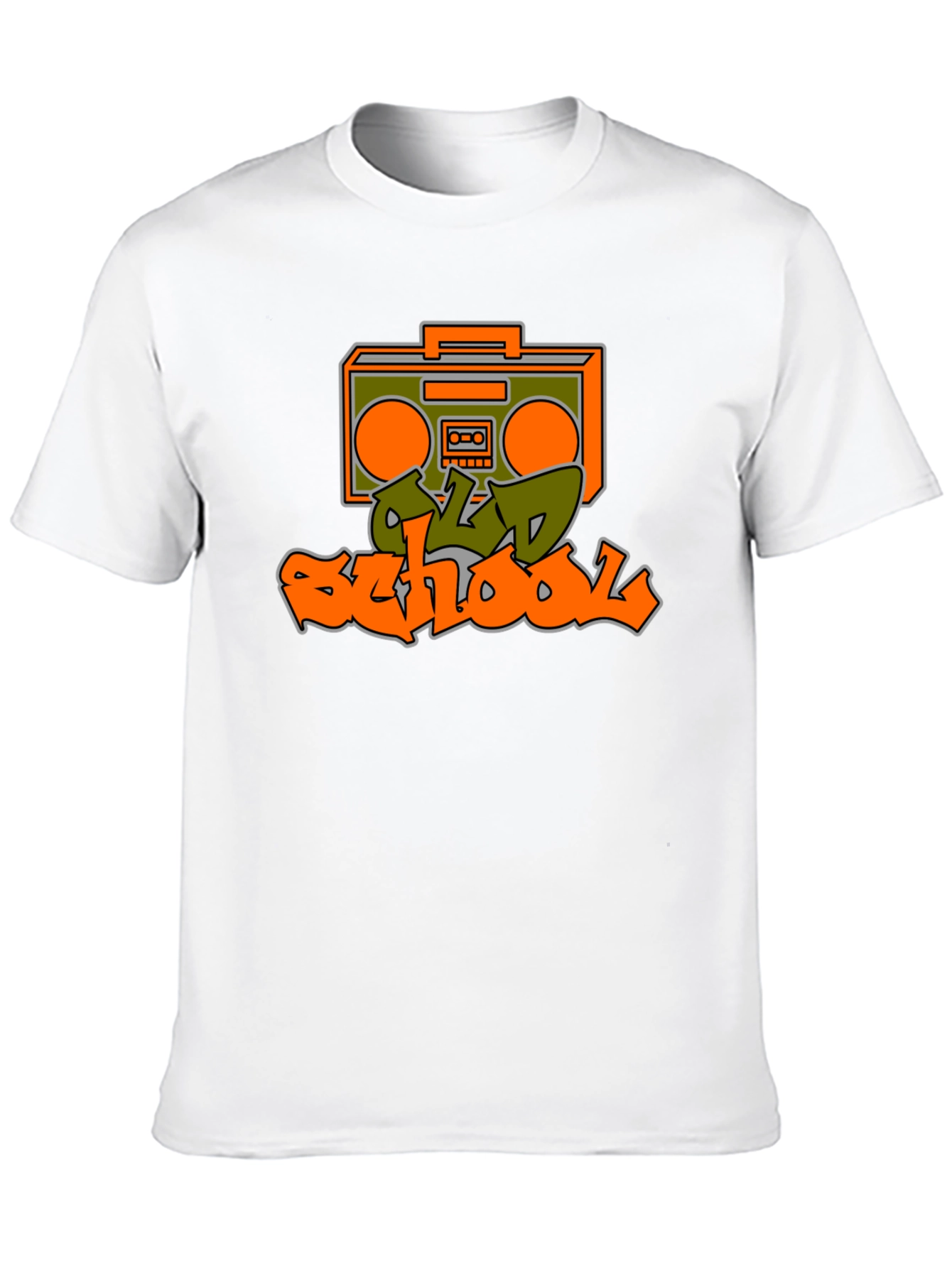 Old School Boombox Graphic Tee - Retro Style