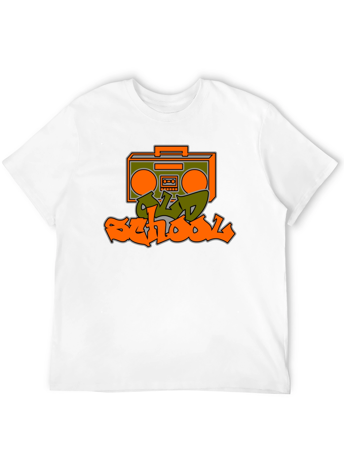 Old School Boombox Graphic Tee - Retro Style