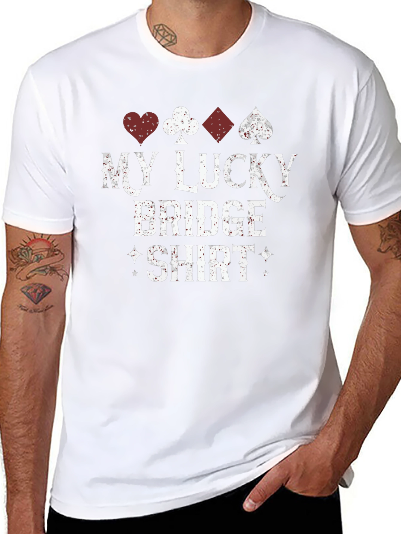 My Lucky Bridge Shirt - Card Suit Graphic Tee