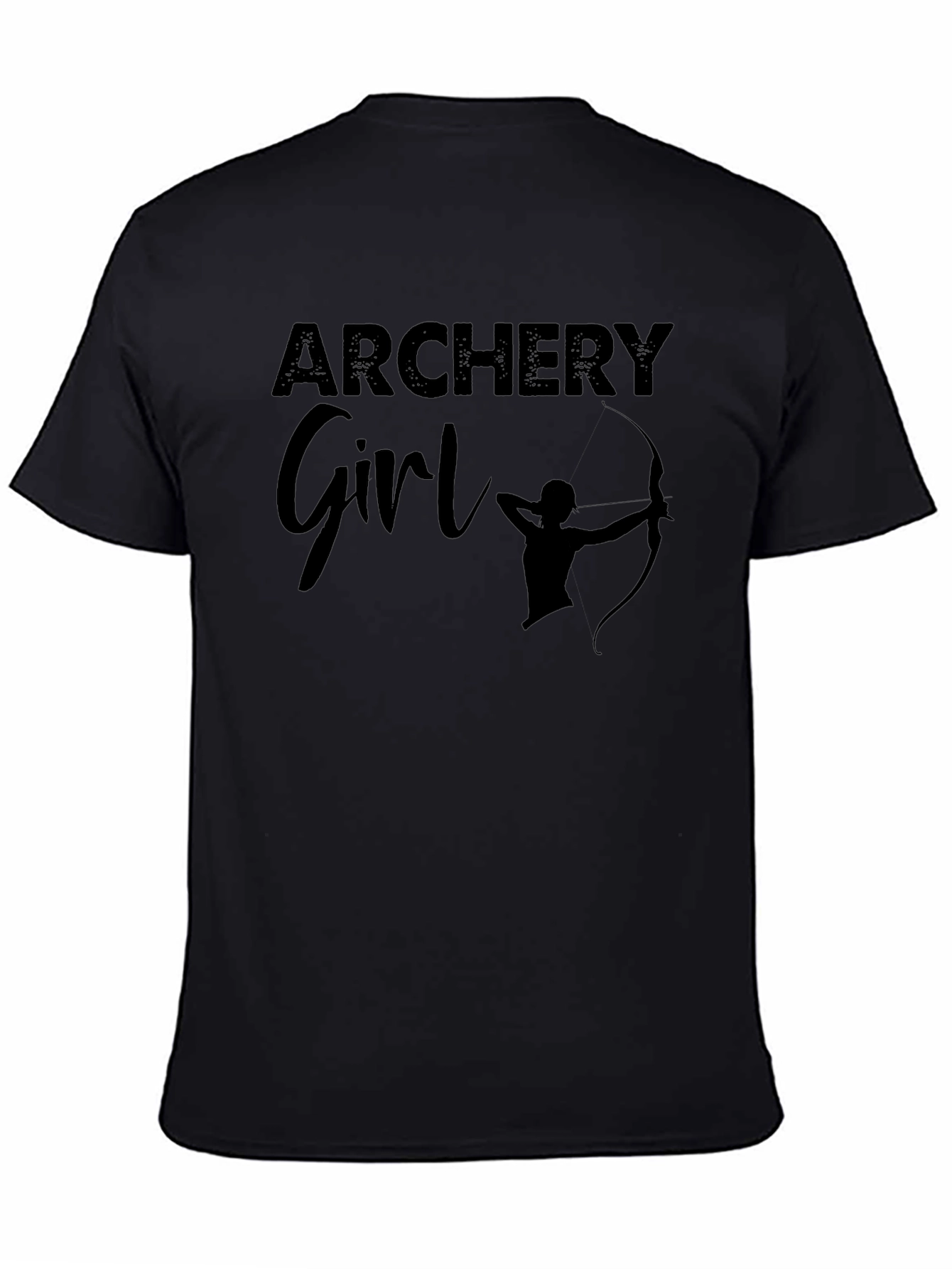 Archery Girl Black T-Shirt