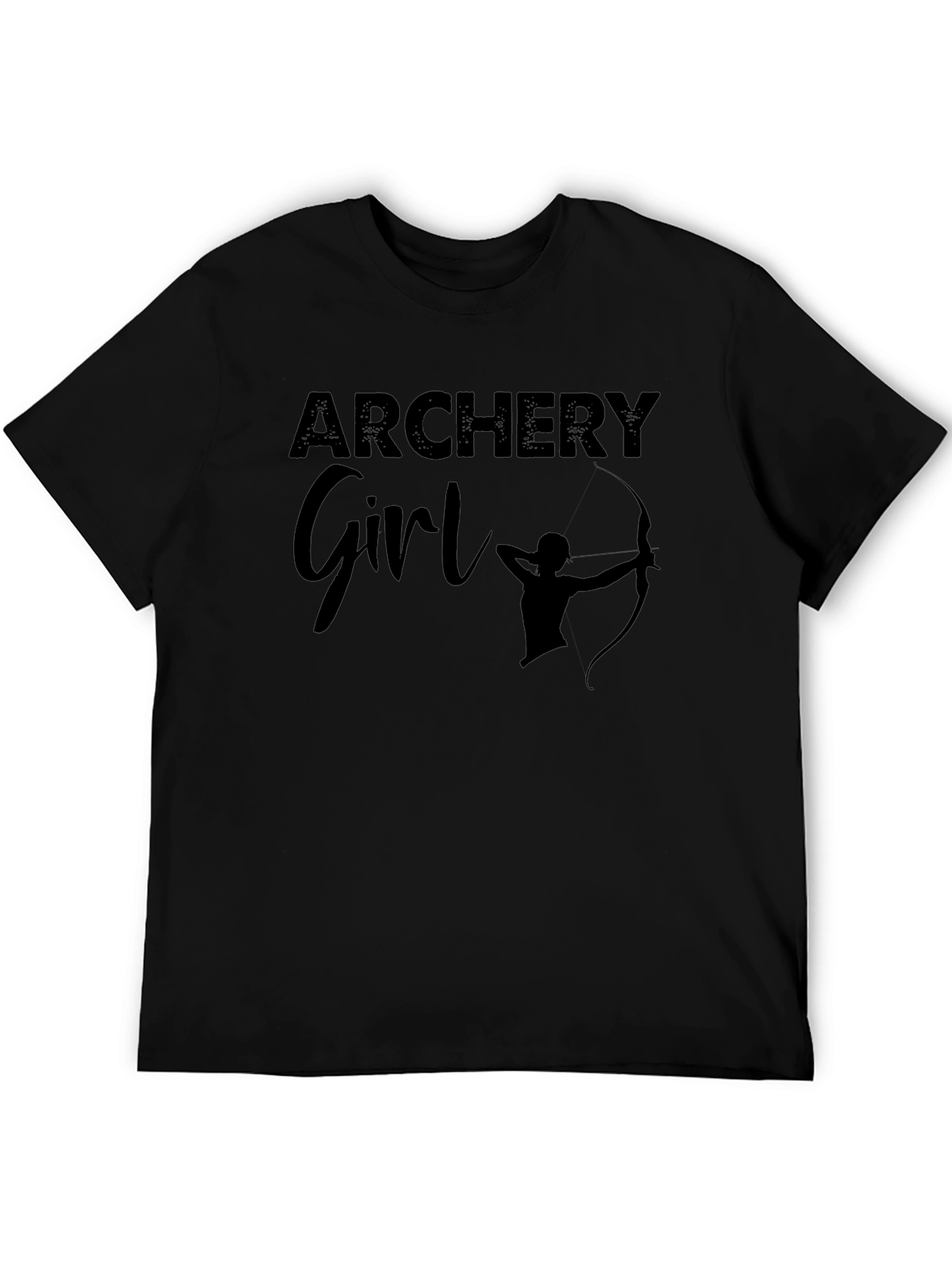 Archery Girl Black T-Shirt