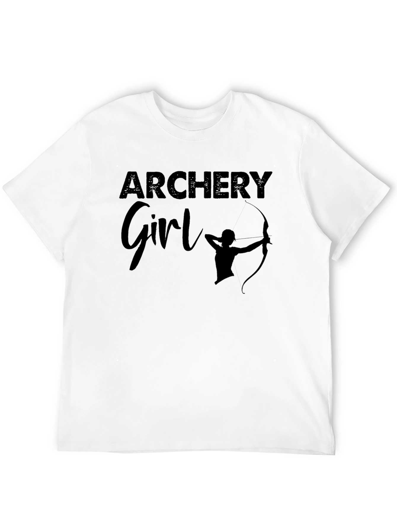 Archery Girl Black T-Shirt
