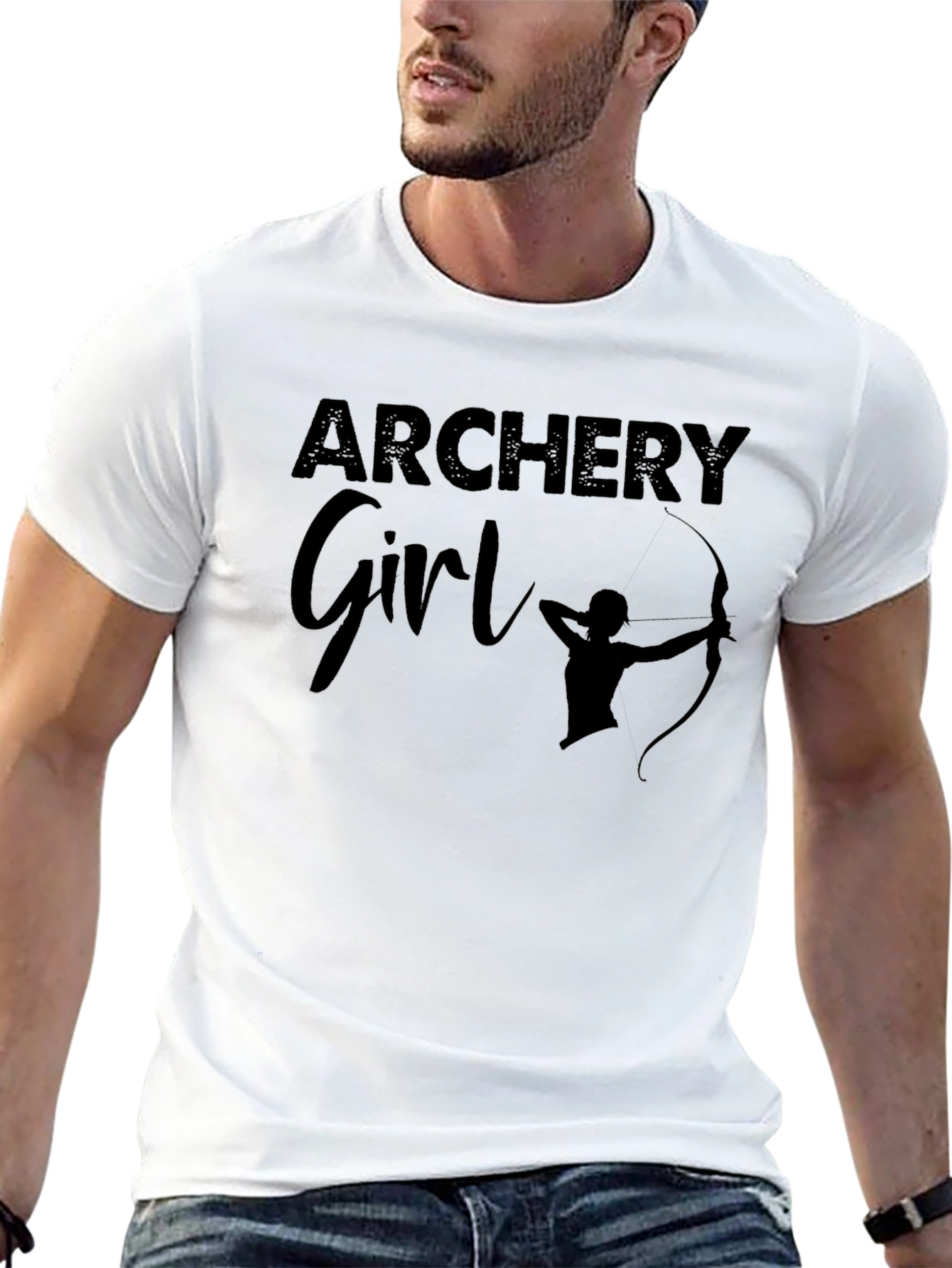 Archery Girl Black T-Shirt