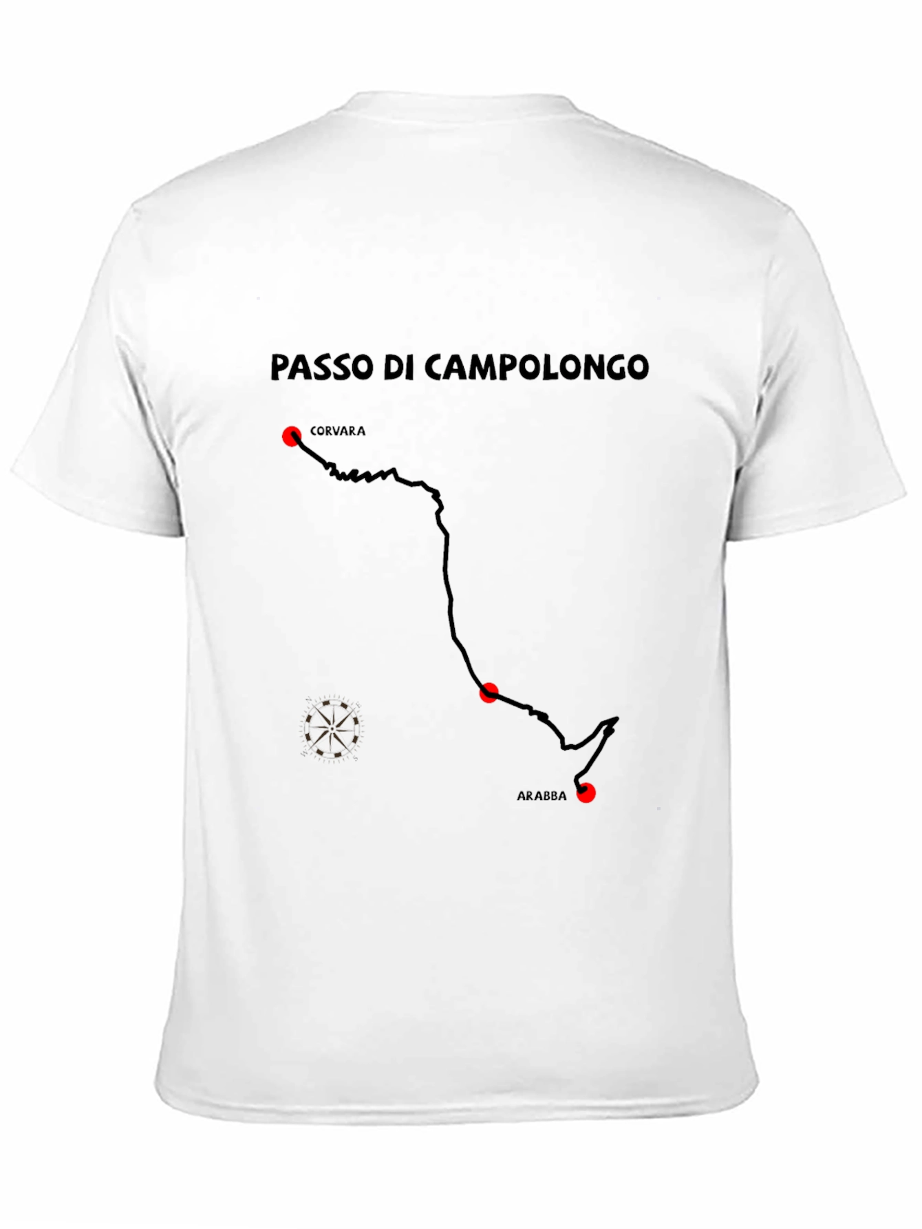 Passo di Campolongo T-Shirt Black