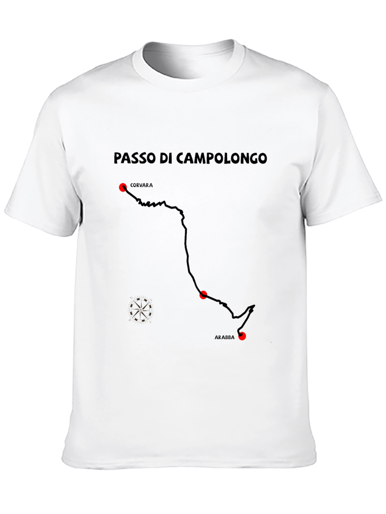 Passo di Campolongo T-Shirt Black