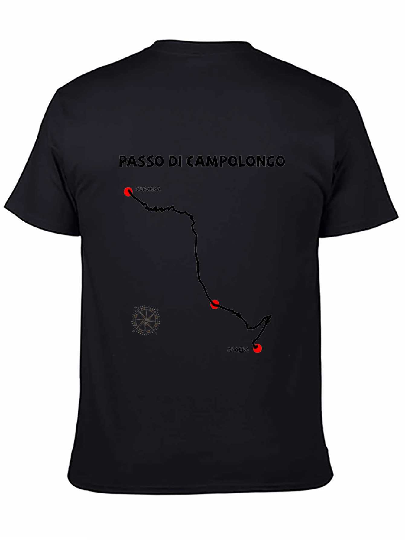 Passo di Campolongo T-Shirt Black