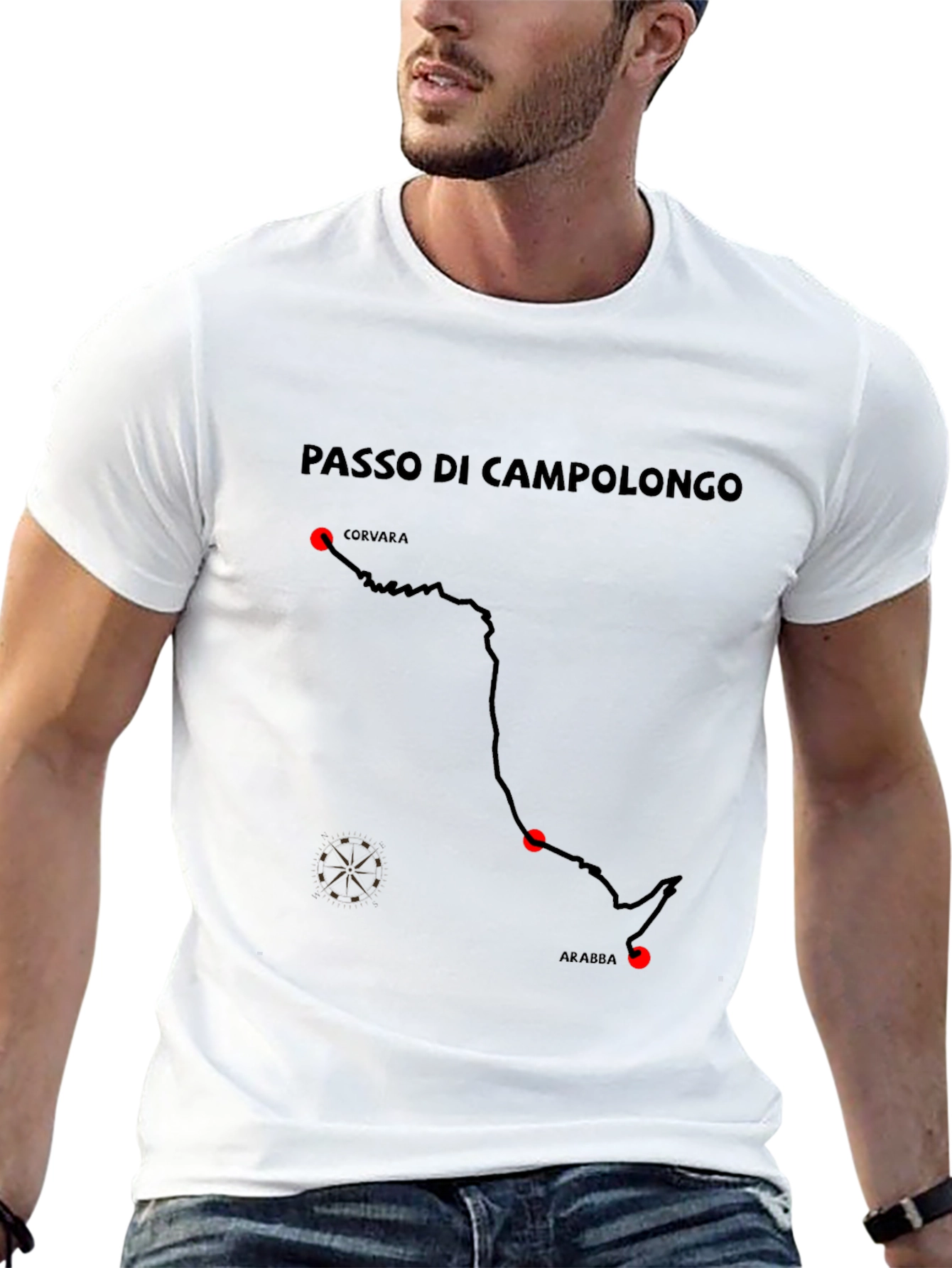 Passo di Campolongo T-Shirt Black