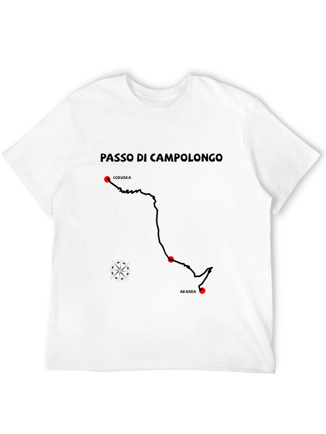 Passo di Campolongo T-Shirt Black
