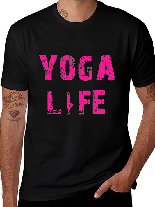 Yoga Life Graphic Tee - Black