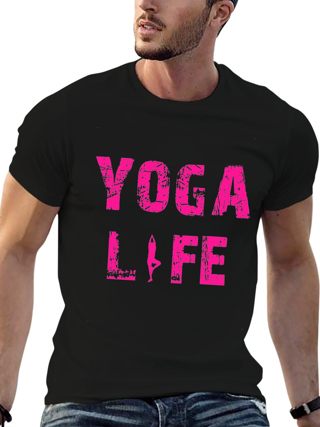 Yoga Life Graphic Tee - Black