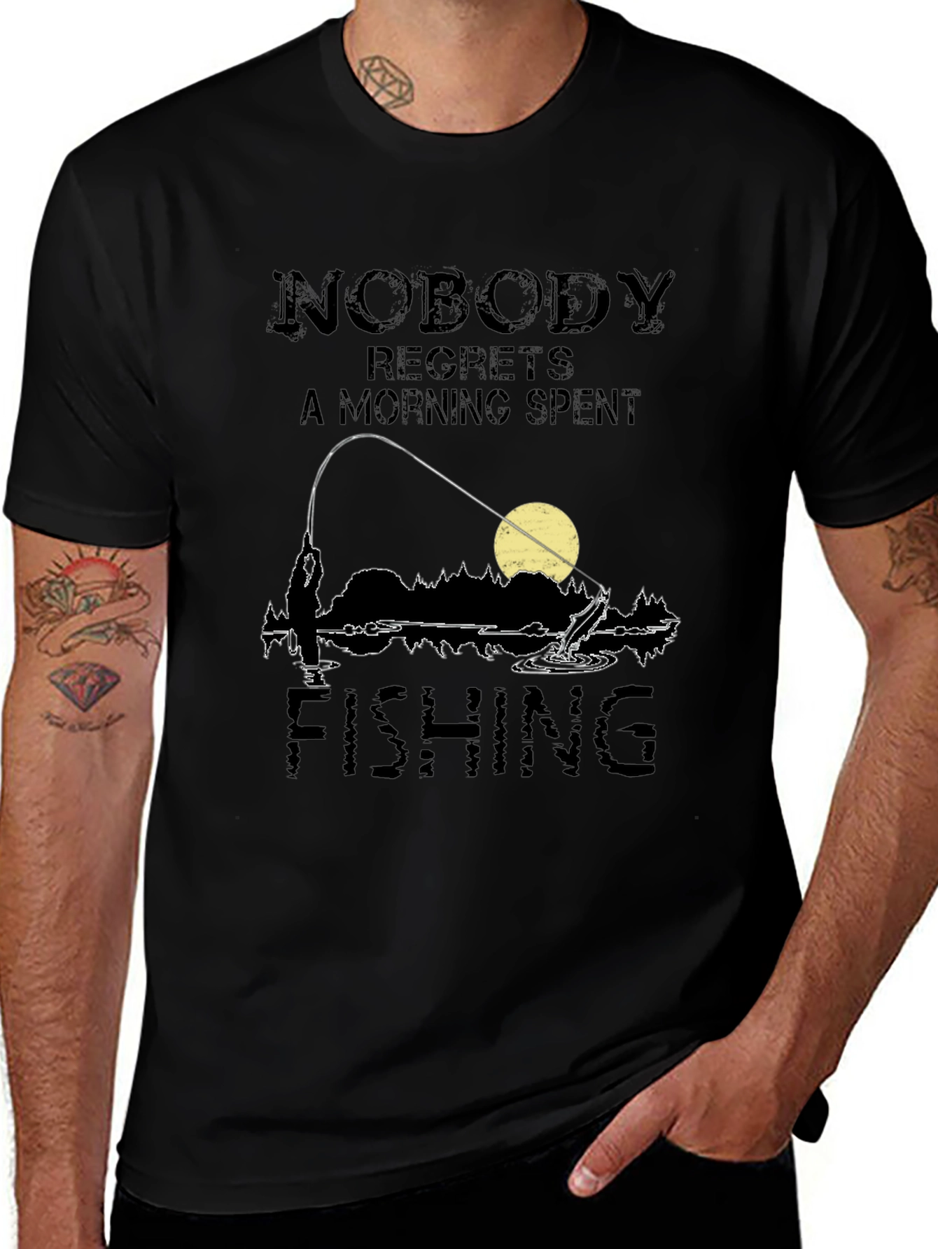 Fishing T-Shirt: Nobody Regrets a Morning Spent Fishing