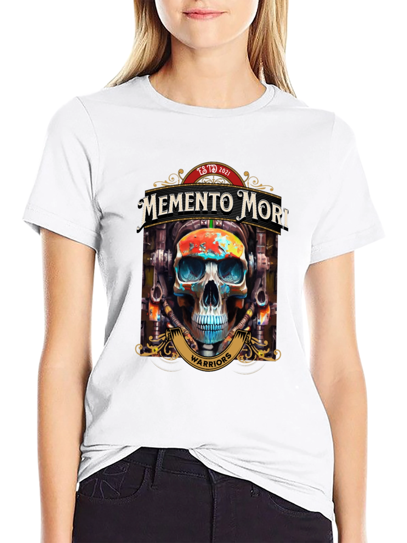 Memento Mori Skull Warriors Graphic Tee