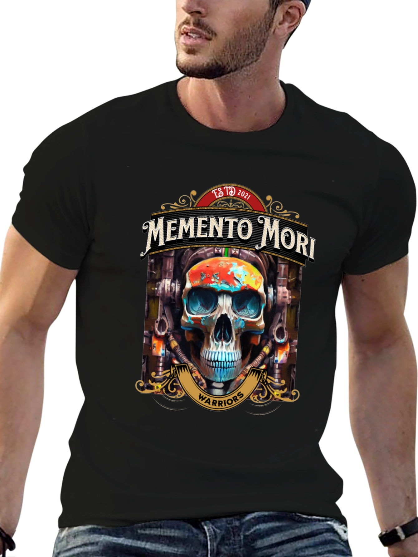 Memento Mori Skull Warriors Graphic Tee