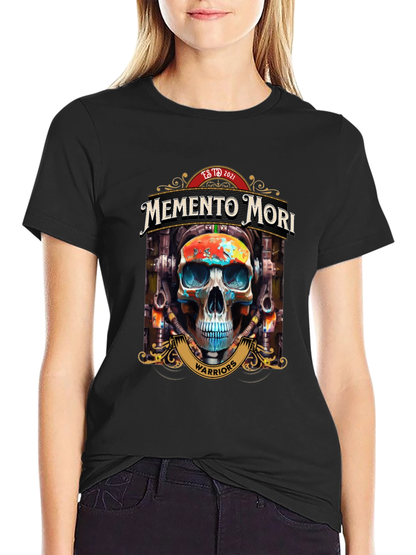 Memento Mori Skull Warriors Graphic Tee