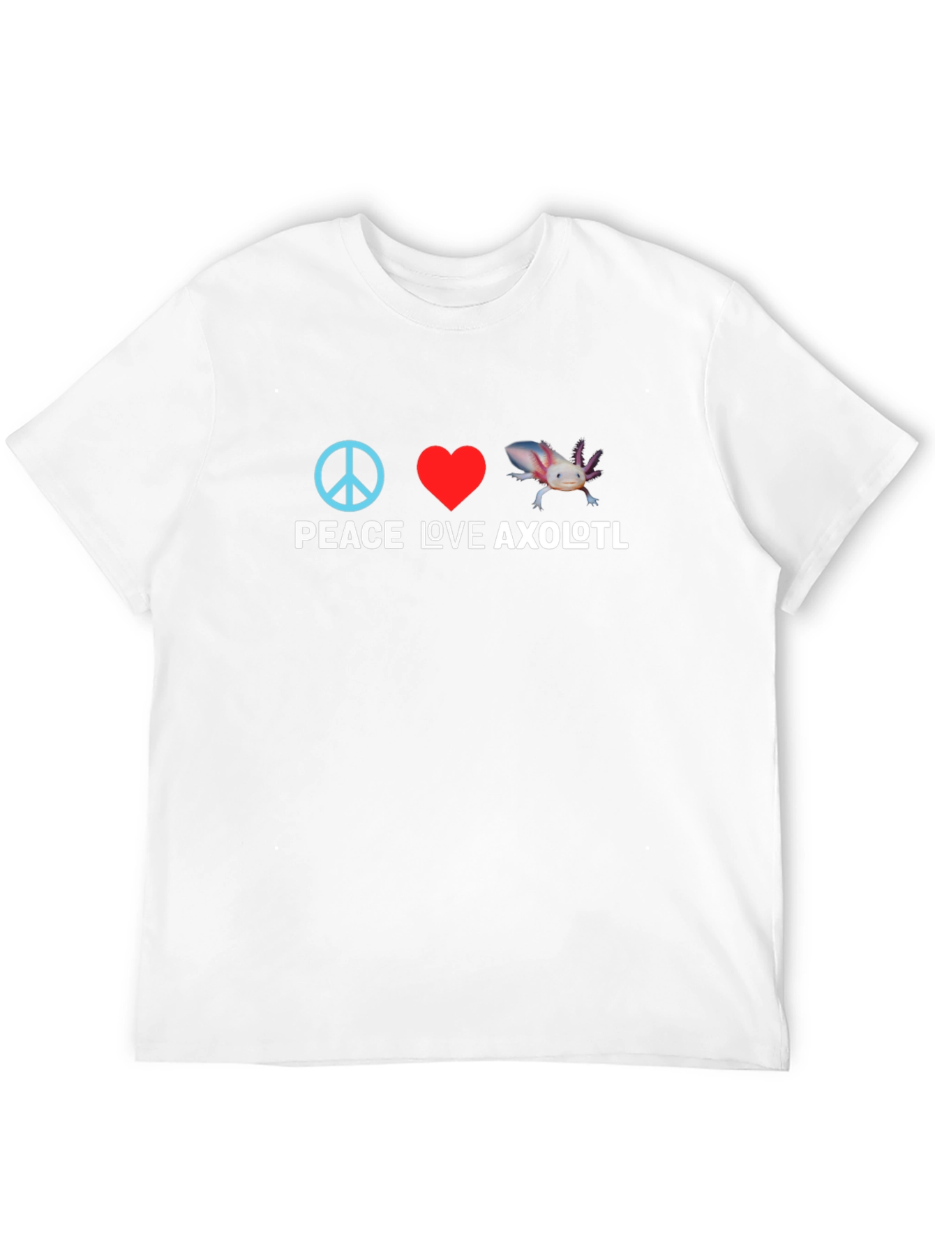 Peace Love Axolotl Graphic Tee