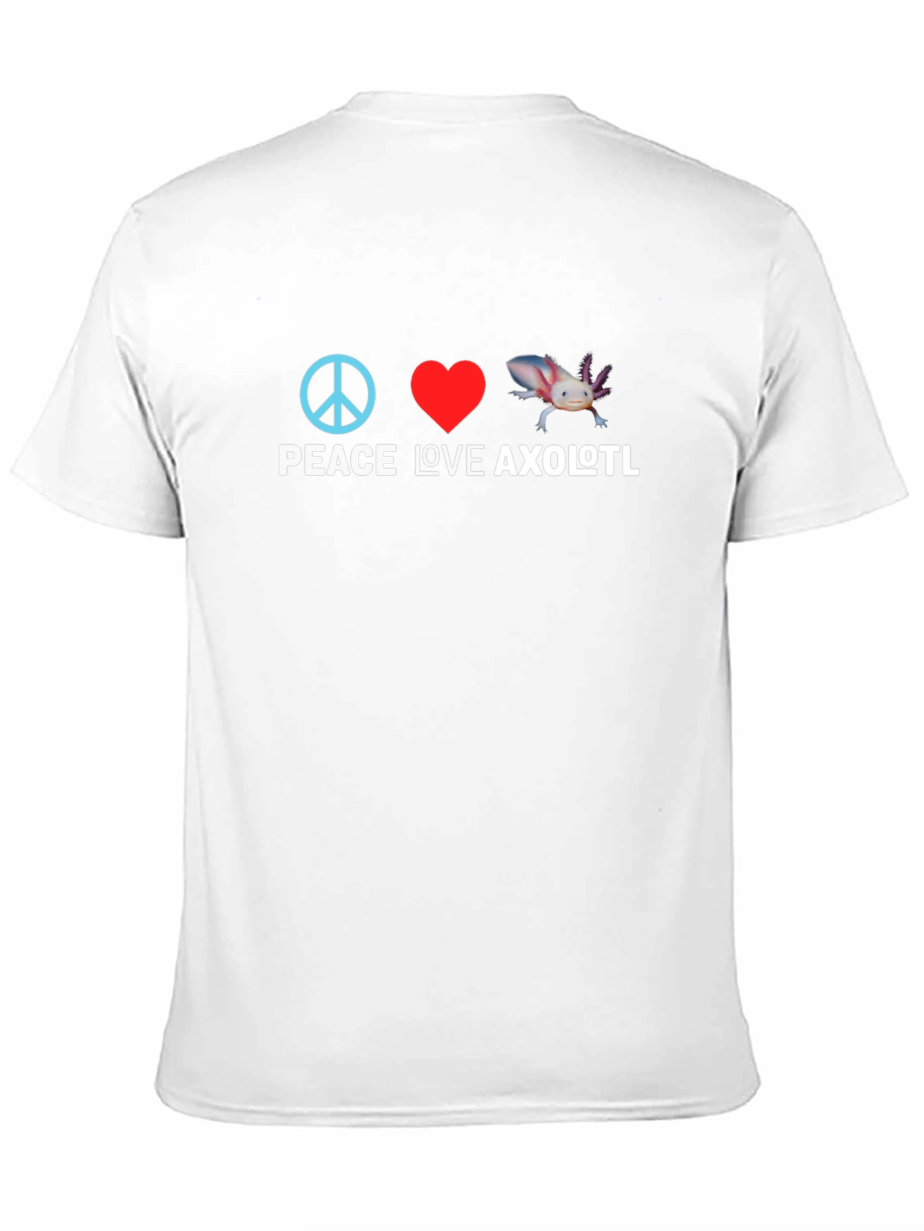 Peace Love Axolotl Graphic Tee