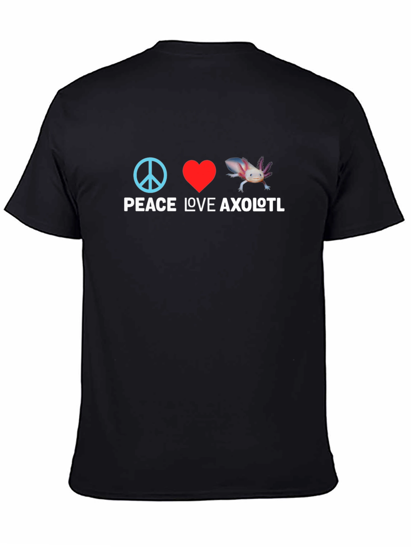 Peace Love Axolotl Graphic Tee