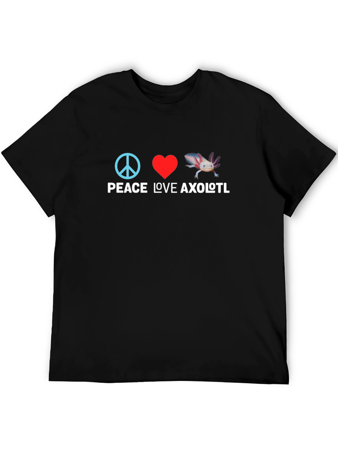 Peace Love Axolotl Graphic Tee