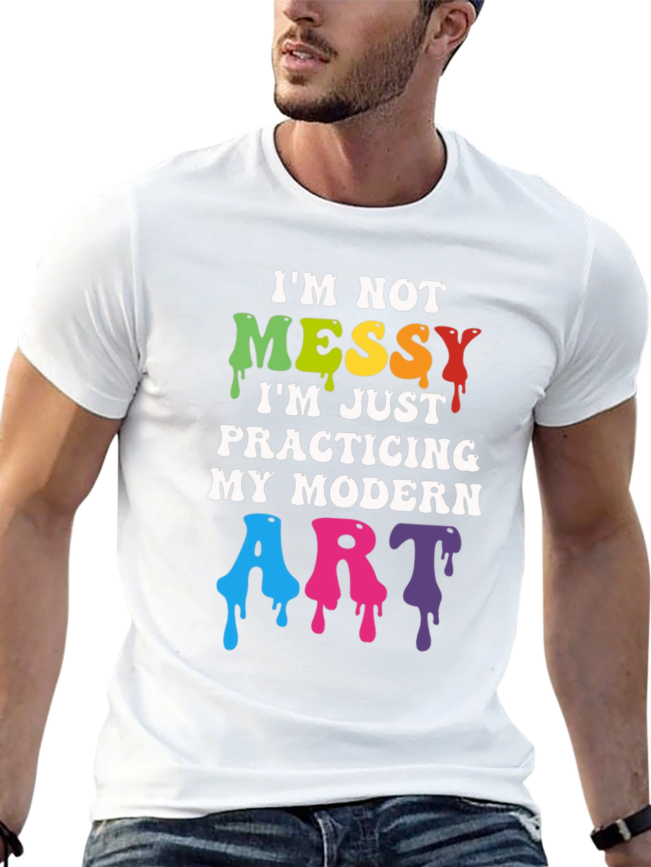 Im Not Messy Modern Art T-Shirt