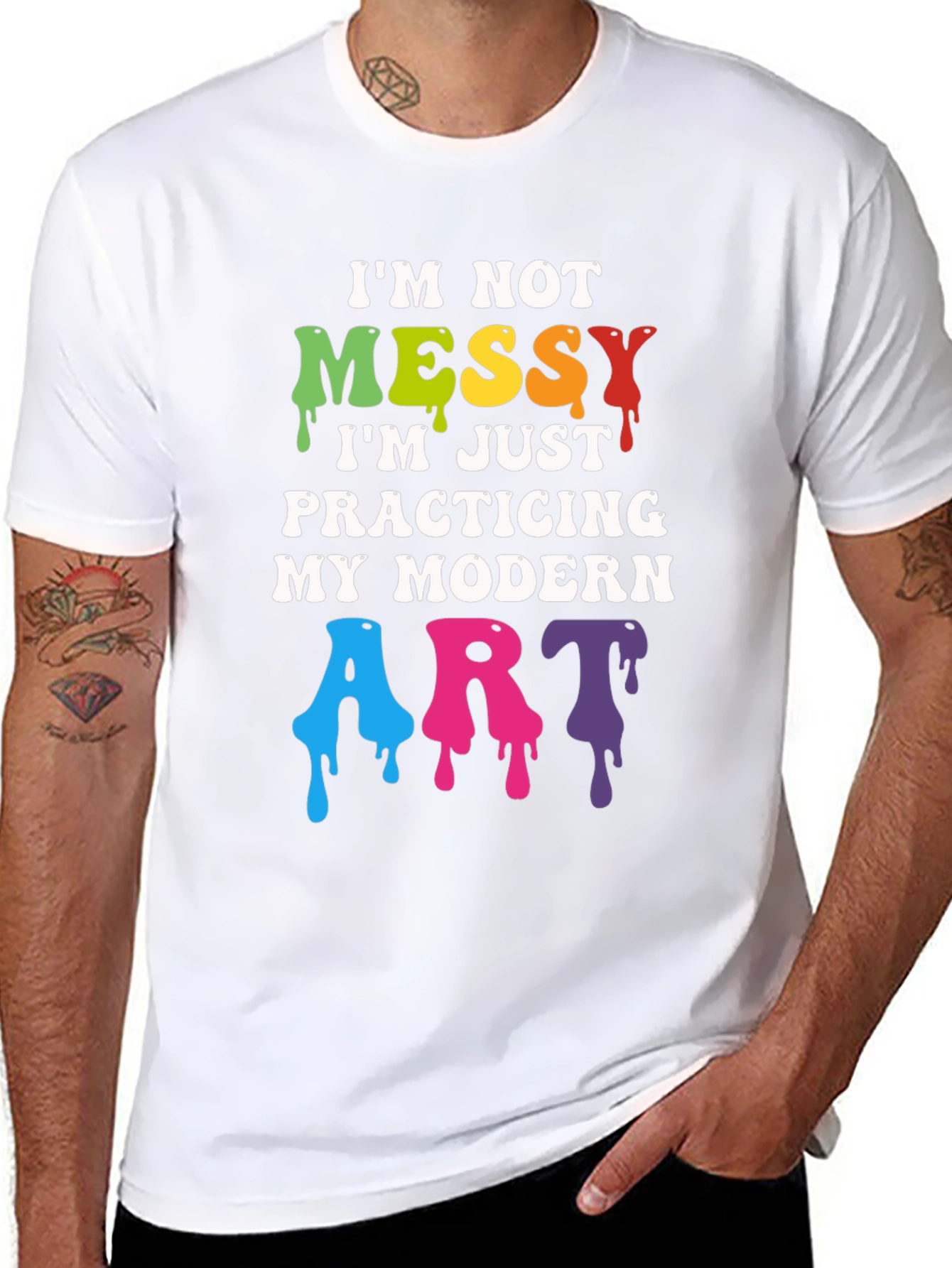 Im Not Messy Modern Art T-Shirt