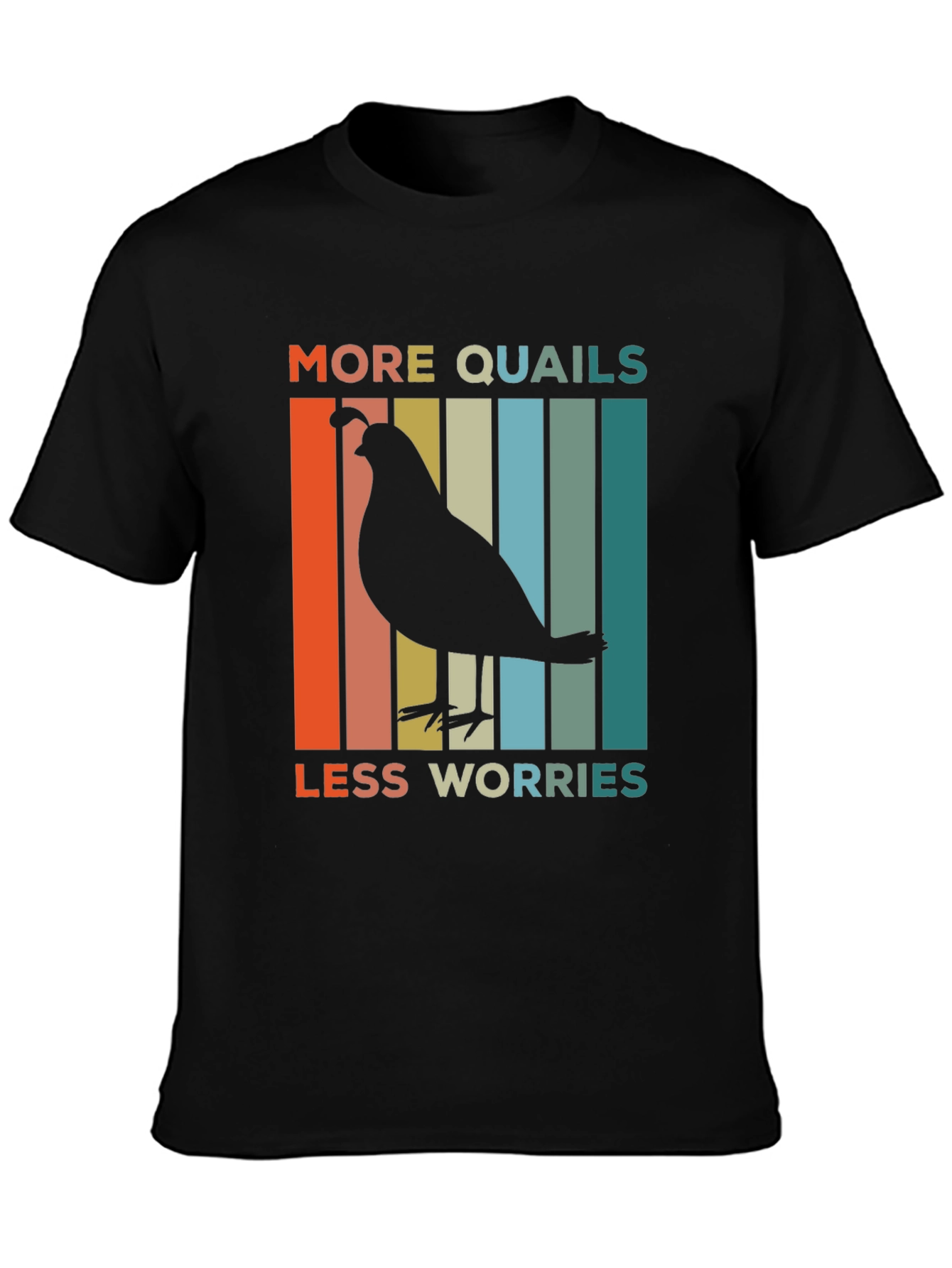 More Quails Less Worries Graphic Tee