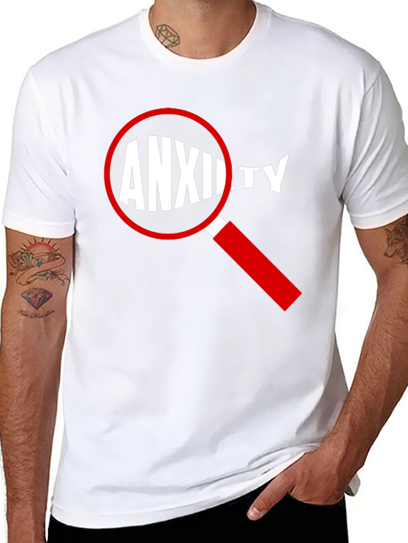 Anxiety Magnified T-Shirt - Black Cotton Tee