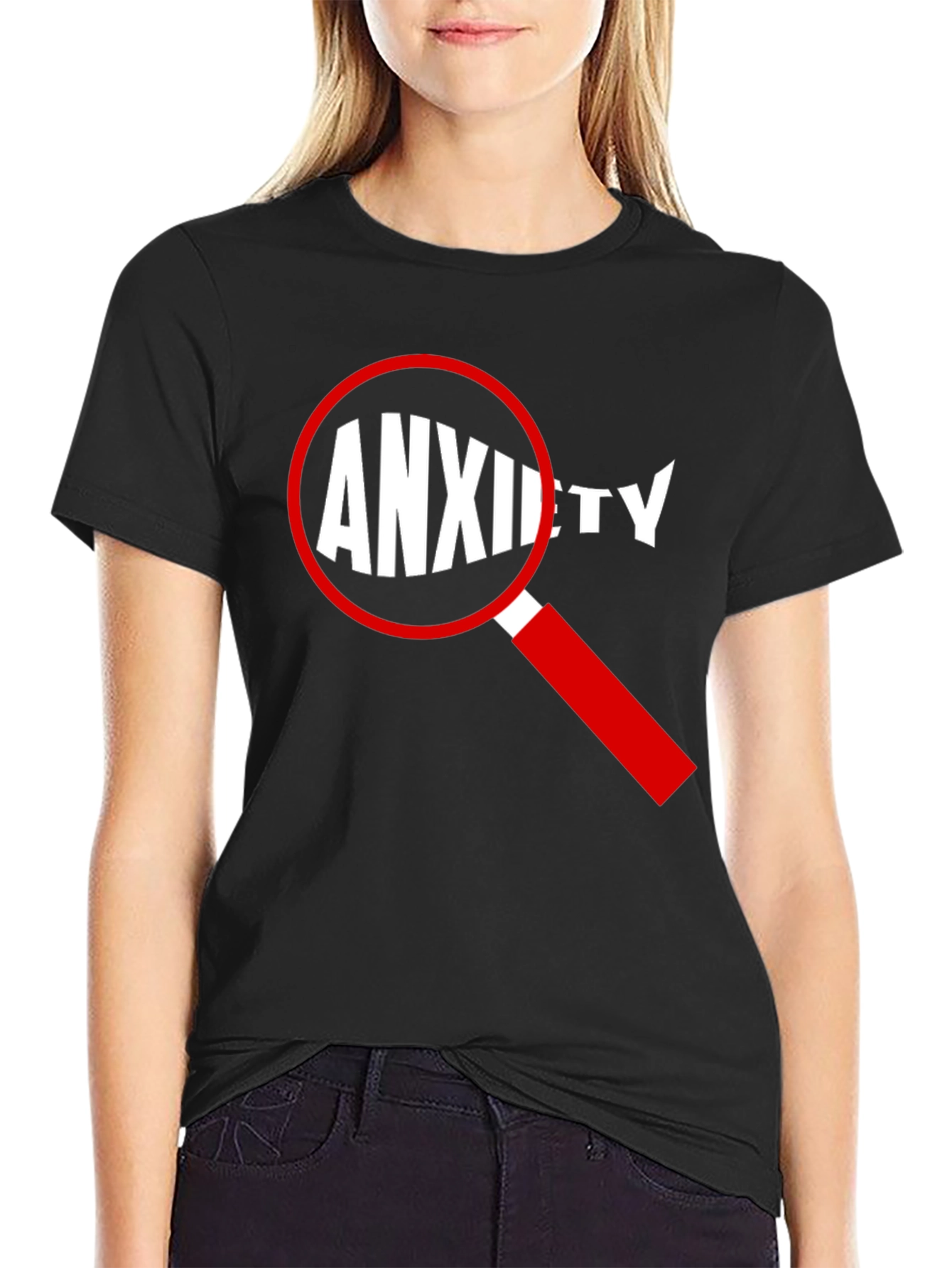 Anxiety Magnified T-Shirt - Black Cotton Tee