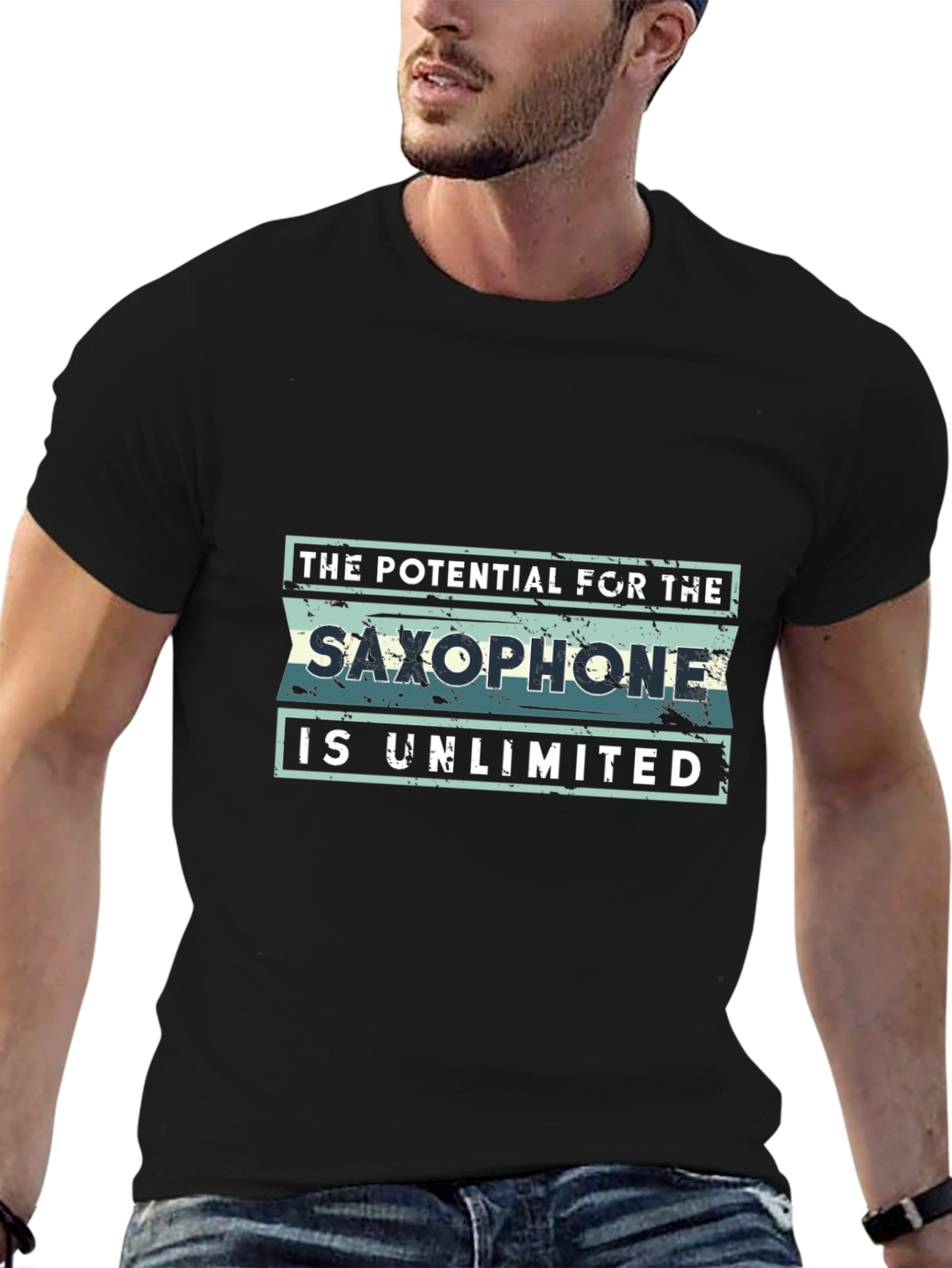 Saxophone Potential T-Shirt - Unlimited Design