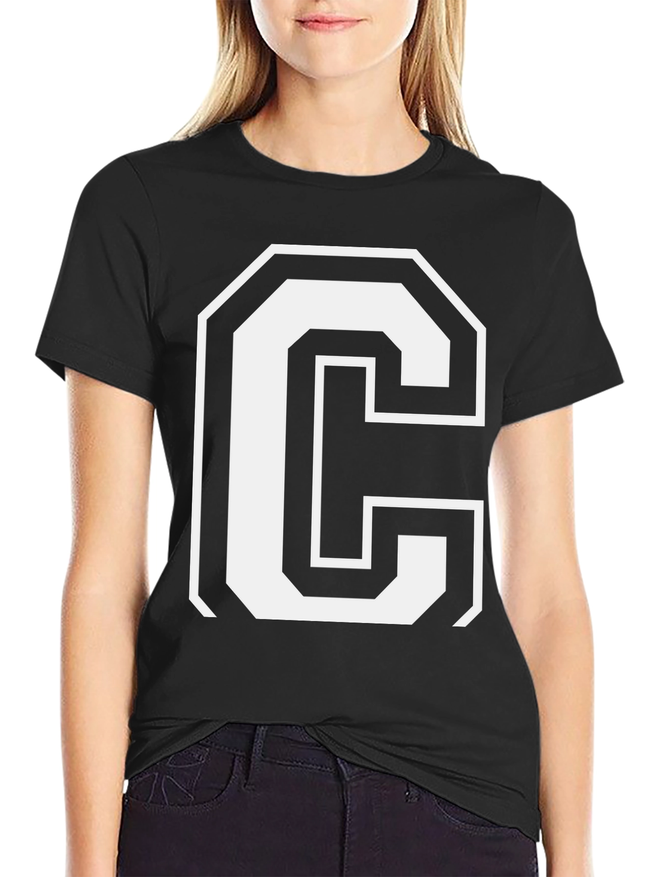 Bold C Graphic Tee - Stylish Casual Wear