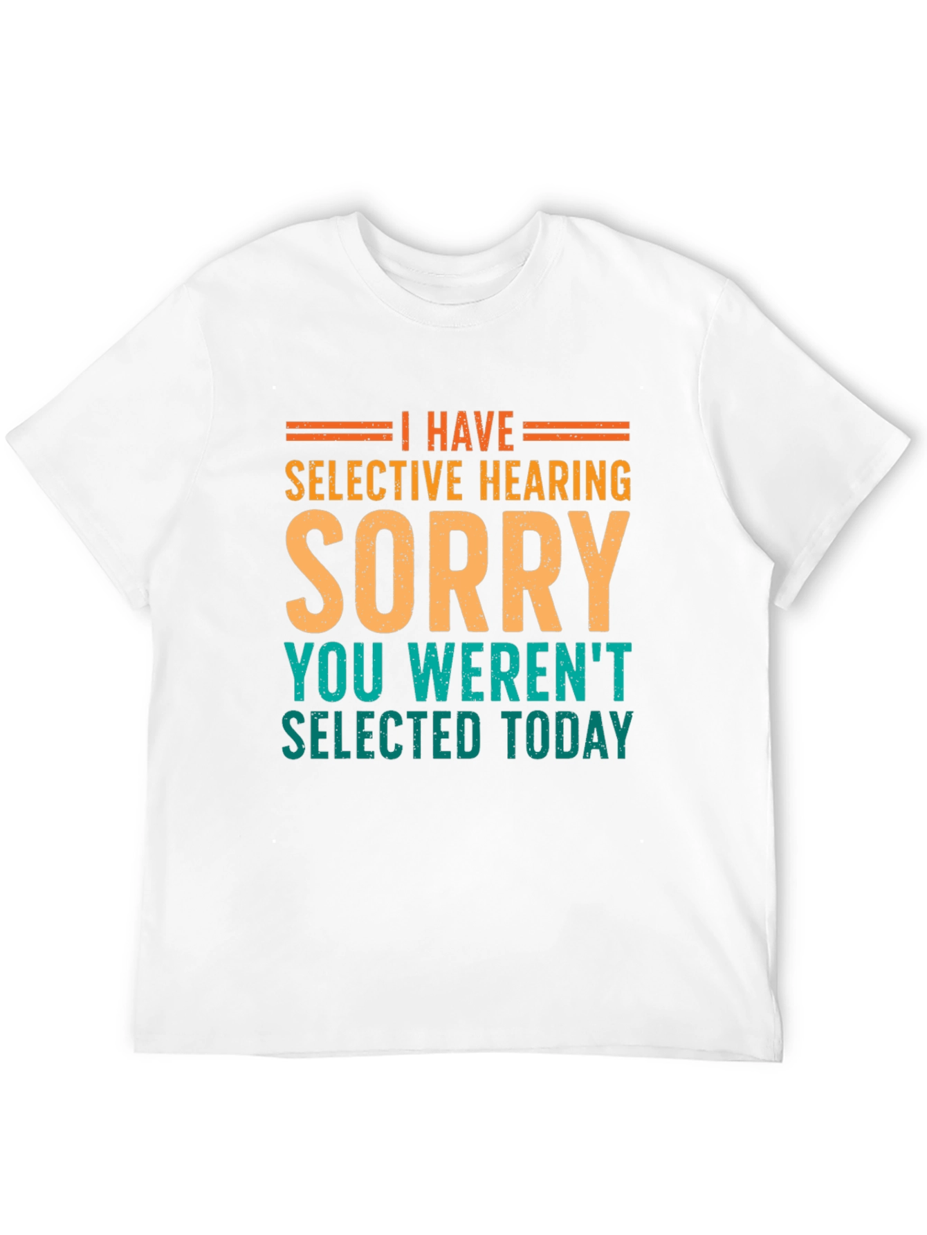 Selective Hearing Funny T-Shirt - Black