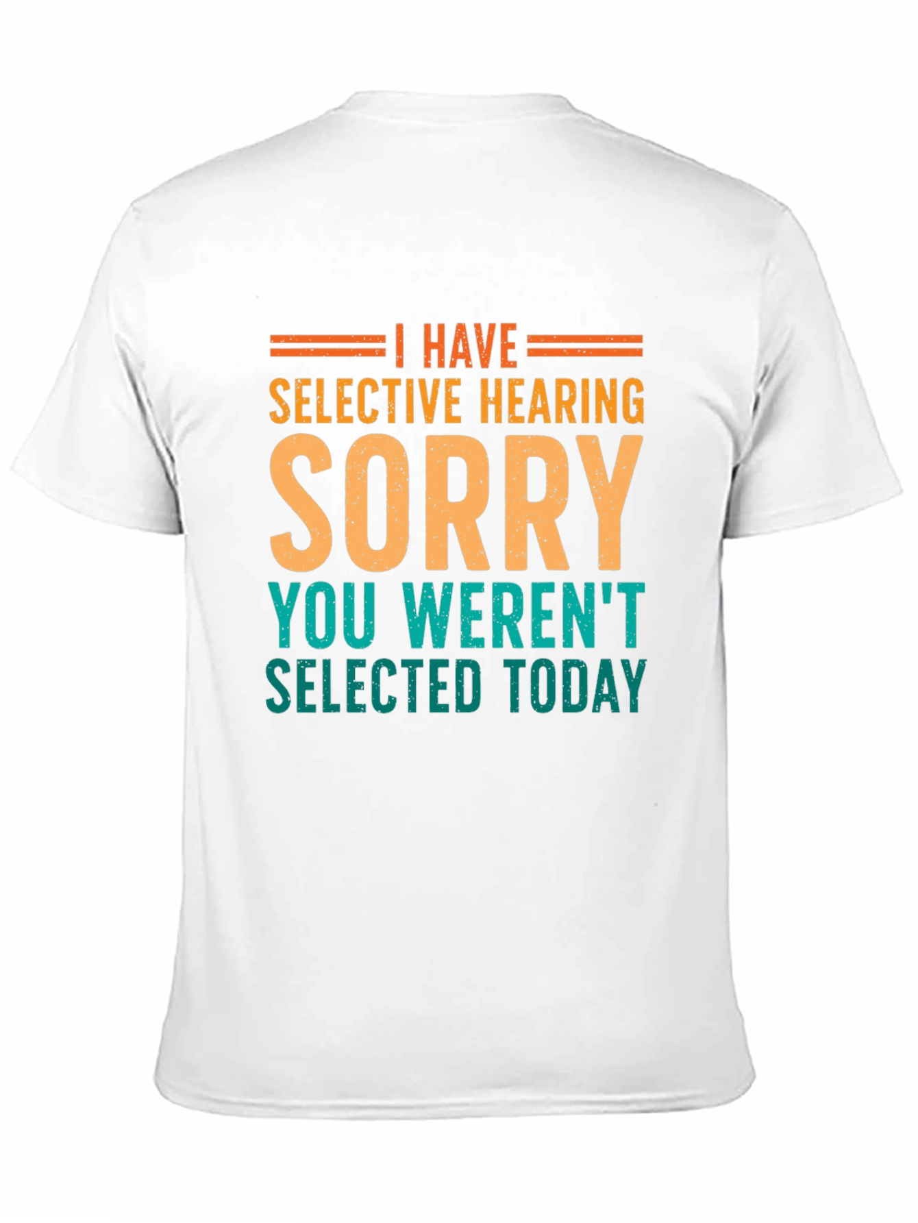 Selective Hearing Funny T-Shirt - Black