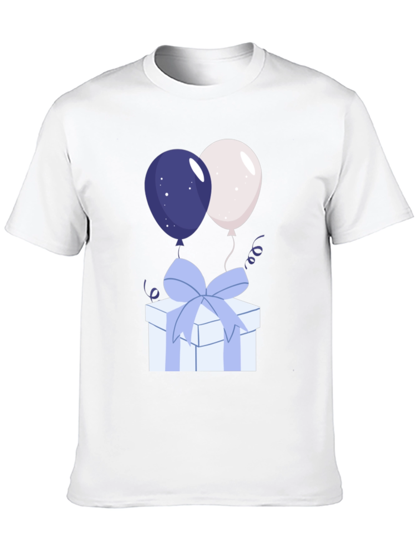 Festive Balloons & Gift Box Graphic Tee
