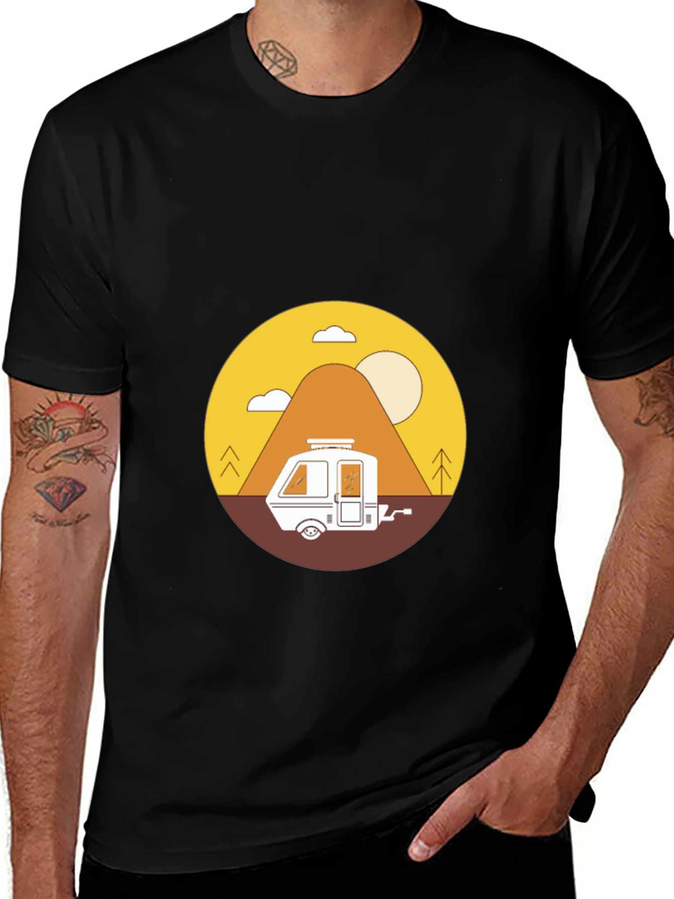 Camping Adventure T-Shirt - Retro Graphic Tee