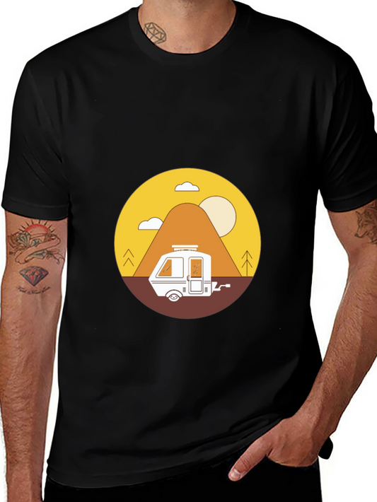 Camping Adventure T-Shirt - Retro Graphic Tee