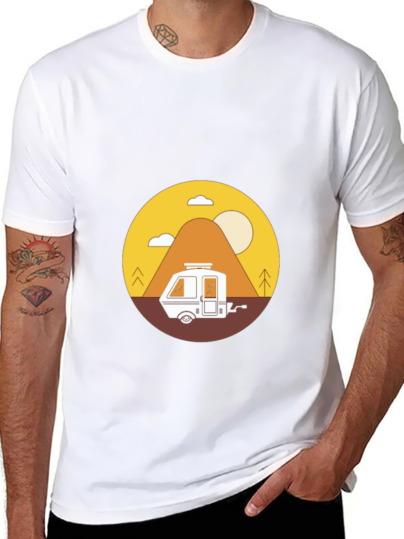 Camping Adventure T-Shirt - Retro Graphic Tee