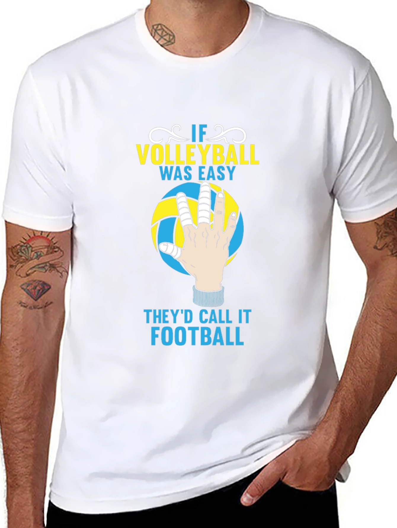 Volleyball T-Shirt - If Volleyball Was Easy Funny Tee