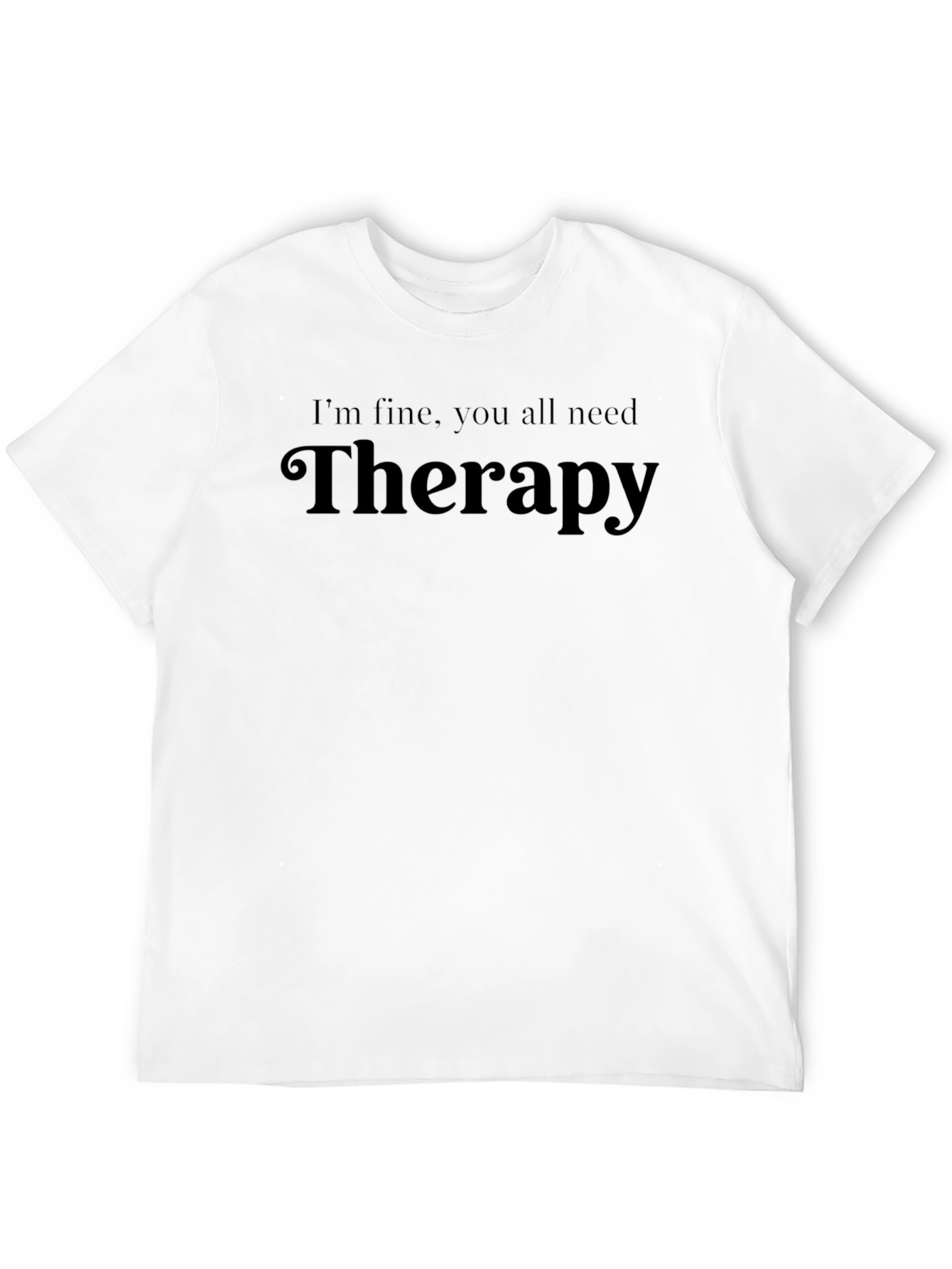 Therapy Graphic Tee - Unisex Cotton Comfort T-Shirt