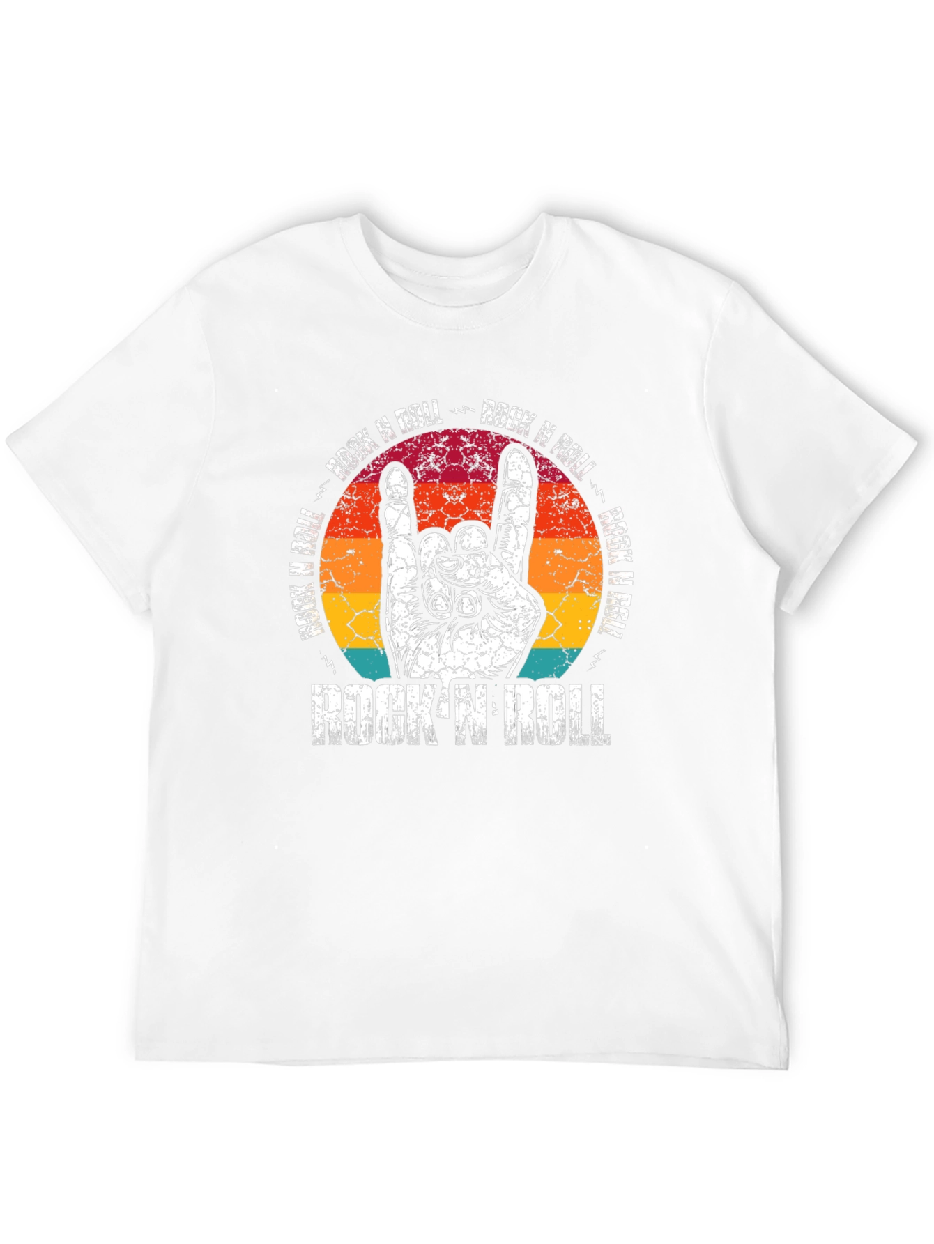 Rock N Roll Graphic T-Shirt - Black